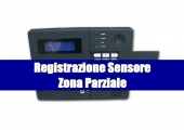 Registrazione sensore zona parziale