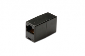 ACCOPPIATORE TELEFONICO 2 CONNETTORI RJ45 - 8P8C FEMMINA/FEMMINA COLORE NERO