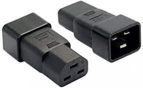 ADATTATORE DI ALIMENTAZIONE IEC320 C20 FEMMINA A C21 MASCHIO