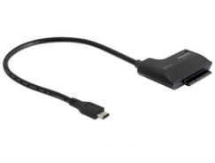 ADATTATORE USB 3.1 (GEN 2) USB TIPO C MASCHIO - 22 POLI SATA 6 GBPS CON ALIMENTATORE