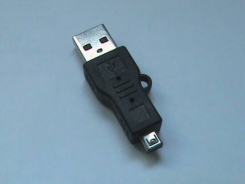 ADATTATORE USB A MASCHIO - MINI USB 4 PIN MASCHIO