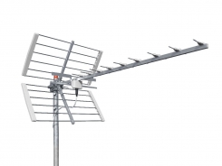 Antenna UHF SUN+ 15V HD bianca