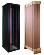 ARMADIO 42 UNITA' LINEA ECO DA ASSEMBLARE (A)2020 X (L)600 X (P) 600 MM. COLORE NERO RAL 9005 (DN-19 42U6/6-EC-SW)