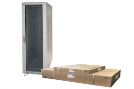 ARMADIO RACK 19 42U (A)2055, (L)600, (P)600 COLORE GRIGIO DISASSEMBLATO