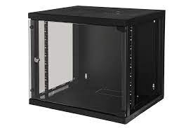 ARMADIO RACK 19 9U CON PORTE TRAFORATE MM 510 (A), 600 (L), 450 (P) COLORE NERO
