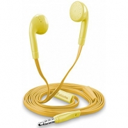 Auricolari conici con microfono, Jack 3.5mm, colore giallo