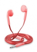 Auricolari conici con microfono, Jack 3.5mm, colore rosa