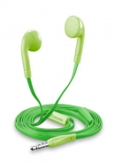 Auricolari conici con microfono, Jack 3.5mm, colore verde