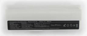 Batteria compatibile. 6 celle - 7.2 / 7.4 V - 6600 mAh - 46 Wh - colore BIANCO - peso 320 grammi circa - dimensioni MAGGIORATE.