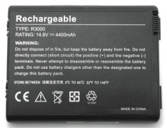 Batteria compatibile. 8 celle - 14.4 / 14.8 V - 4400 mAh - 64 Wh - colore NERO - peso 430 grammi circa - dimensioni STANDARD.