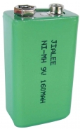 Batteria ricaricabile prismatica Ni-Mh idruro 150 mAh 9 V