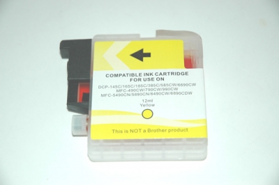 CARTUCCIA COMPATIBILE BROTHER LC-61/LC980 GIALLO