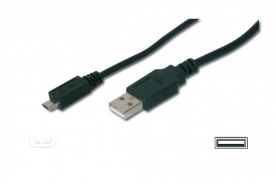 CAVO DI CONNESSIONE USB - MICRO USB B - LUNGHEZZA MT. 1 NON SCHERMATO