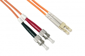 CAVO FIBRA OTTICA LC A ST MULTIMODE DUPLEX OM2 50/125 MT.1