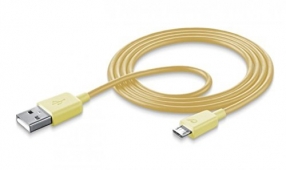 Cavo #stylecolor giallo, connettore USB-Micro USB, 100cm