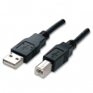Cavo USB 2.0, Connettori AM BM, 1,80 mt Nero