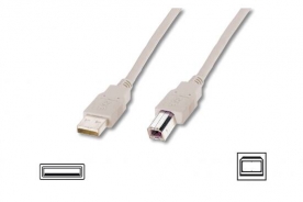 CAVO USB 2.0 CONNETTORI A-B - LUNGHEZZA MT. 5