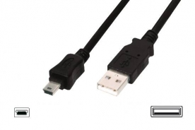 CAVO USB 2.0 MINI B 5 POLI MT. 1