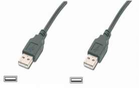 CAVO USB MT. 3 - CONNETTORI USB TIPO A MASCHIO/MASCHIO CERTIFICATO USB 2.0 COLORE NERO
