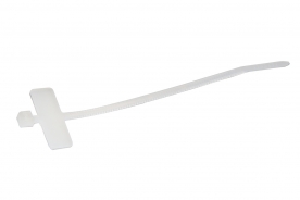 CONFEZIONE 100 FASCETTE STRINGICAVI MM. 2,5x100 CON TARGHETTA