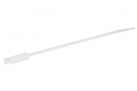 CONFEZIONE 100 FASCETTE STRINGICAVI MM. 4,8x200 CON TARGHETTA