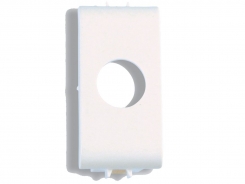 Frontalino 1 foro 1 posto compatibile Gewiss Chorus bianca
