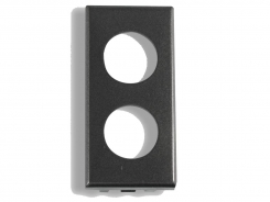 Frontalino 2 fori 1 posto compatibile Ticino Axolute Scura