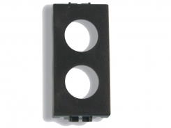 Frontalino 2 fori 1 posto compatibile Vimar Eikon