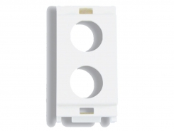 Frontalino 2 fori 1 posto compatibile Vimar Idea bianca