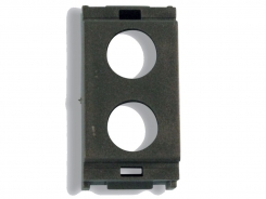 Frontalino 2 fori 1 posto compatibile Vimar Idea