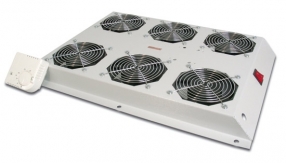 KIT 6 VENTOLE CON TERMOSTATO COLORE GRIGIO CHIARO PER ARMADI LINEA SERVER