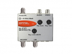 Modulatore in un canale E02÷E69 RF analogico per un segnale Audio/Video