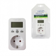 Presa Shuko 16A con misuratore di costi energetici, dislpay LCD 230Vac