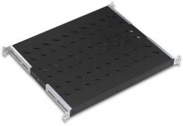 RIPIANO UNIVERSALE PER ARMADIO RACK 19 PROFONDITA' 370 MM. ALLUNGABILE COLORE NERO