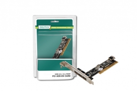 SCHEDA AGGIUNTIVA PCI 3 PORTE USB 2.0 + 1 INTERNA E STAFFA PER COLLEGAMENTO NORMALE E LOW PROFILE