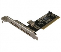 SCHEDA PCI 4 PORTE USB 2.0 + 1 INTERNA