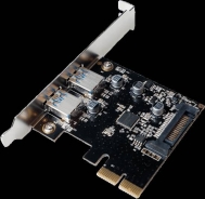 SCHEDA PCI CON 2 PORTE USB 3.1