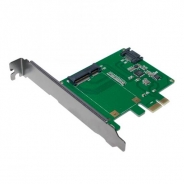 SCHEDA PCI-EXPRESS 1x mSATA SSD + 1x SATA HDD